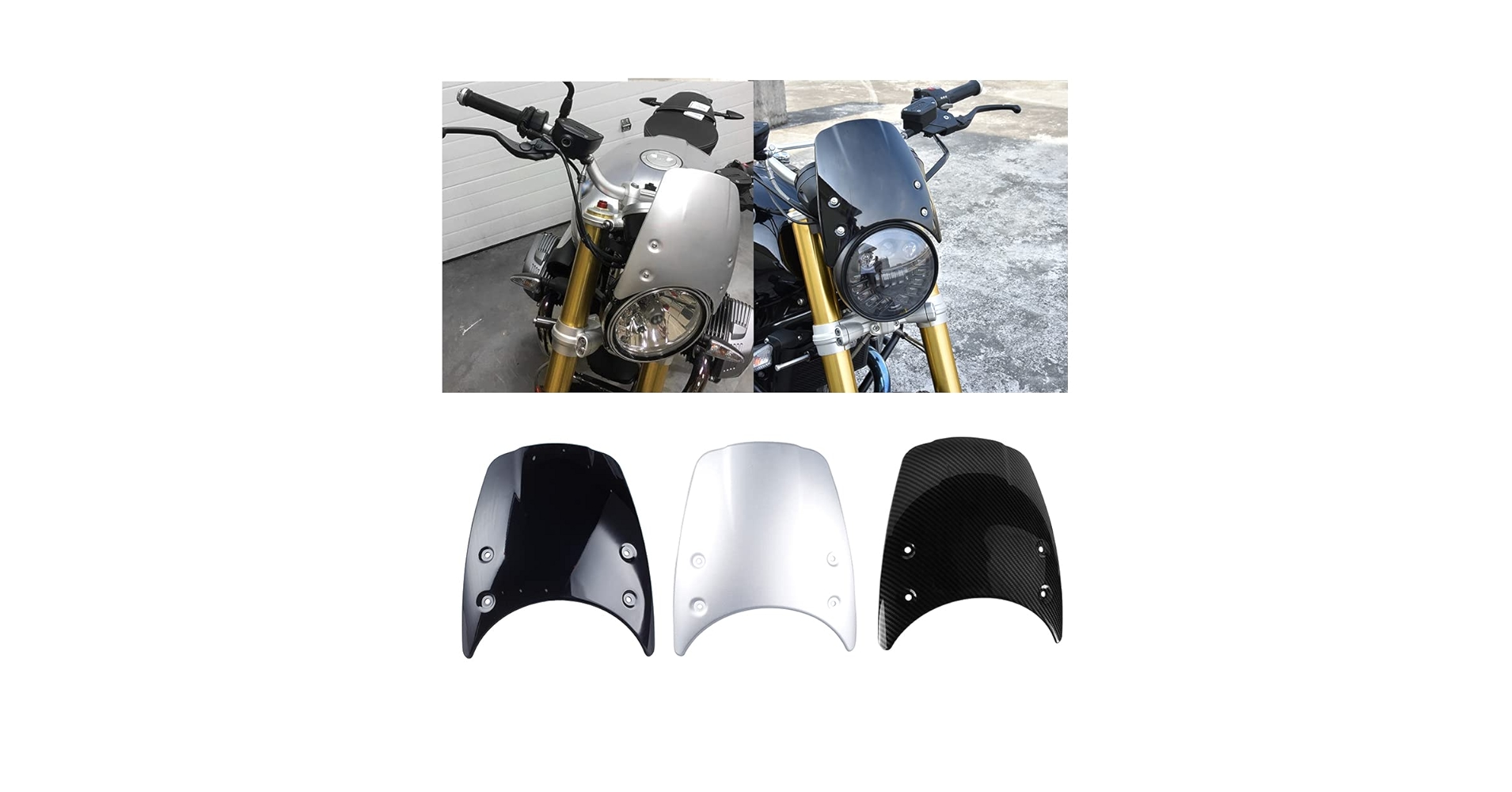 新品BMW Rninet用ウインドスクリーン Bmw R 9 T Rninetアルミニウムフロント、ウィンドデフレクター、bmw用